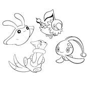 coloriage pokemon perle et diamant